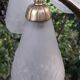 Muller brothers Luneville brass chandelier 1920/1930