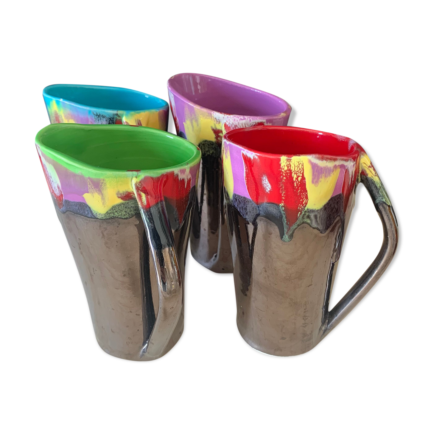 Multicolored cups Vallauris