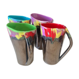 Multicolored cups Vallauris