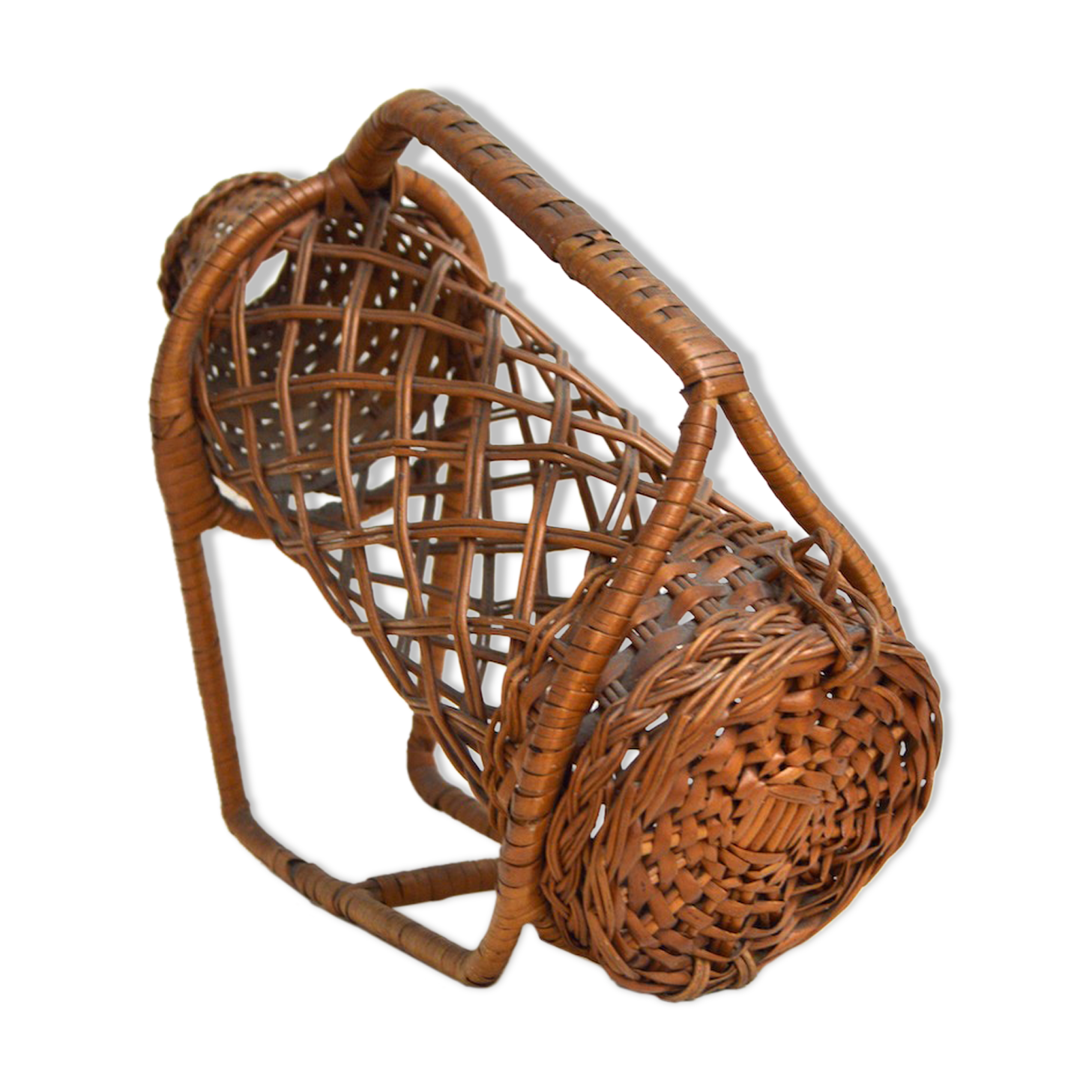 Rattan bottle holder