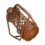 Rattan bottle holder
