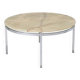 Round Onyx and Metal Coffee Table, 1960s