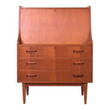 Secrétaire en teck danois du milieu du siècle par Gunnar Nielsen pour Tibergaard, années 1960.