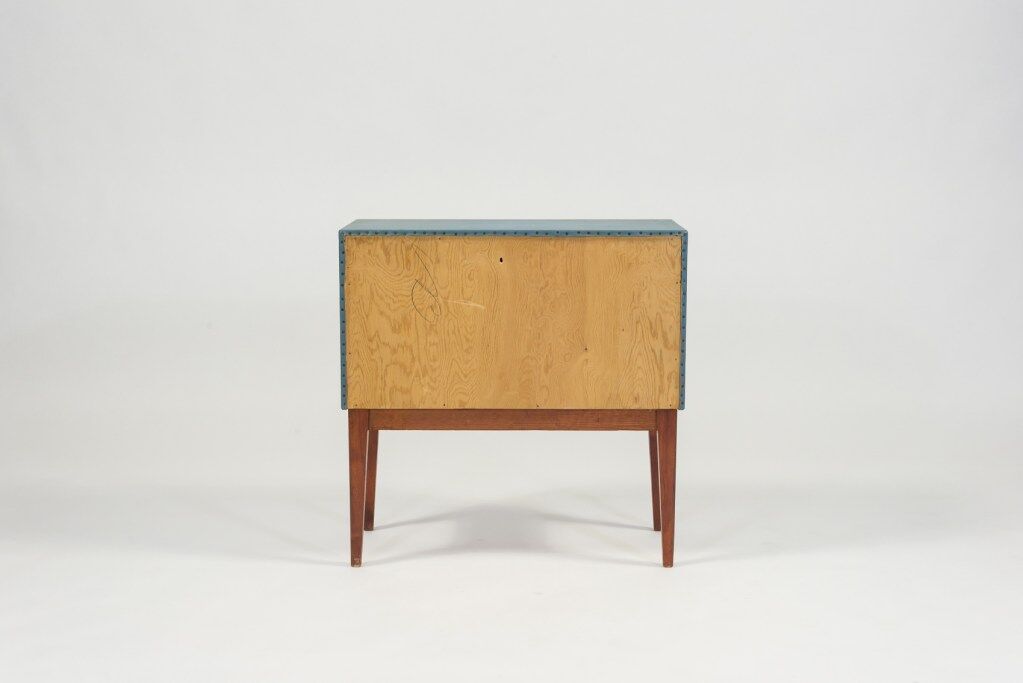 Mahogany and teak chest of drawers from the 1950s