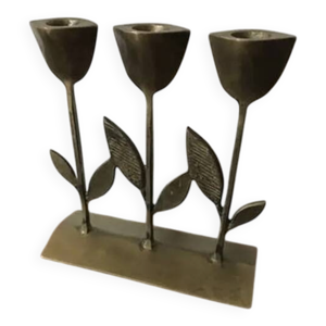 Bougeoir art Déco tulipe