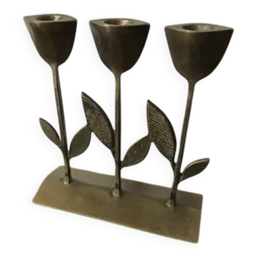 Bougeoir Art Déco tulipe