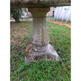 Table de jardin en ciment féraillé des années 60