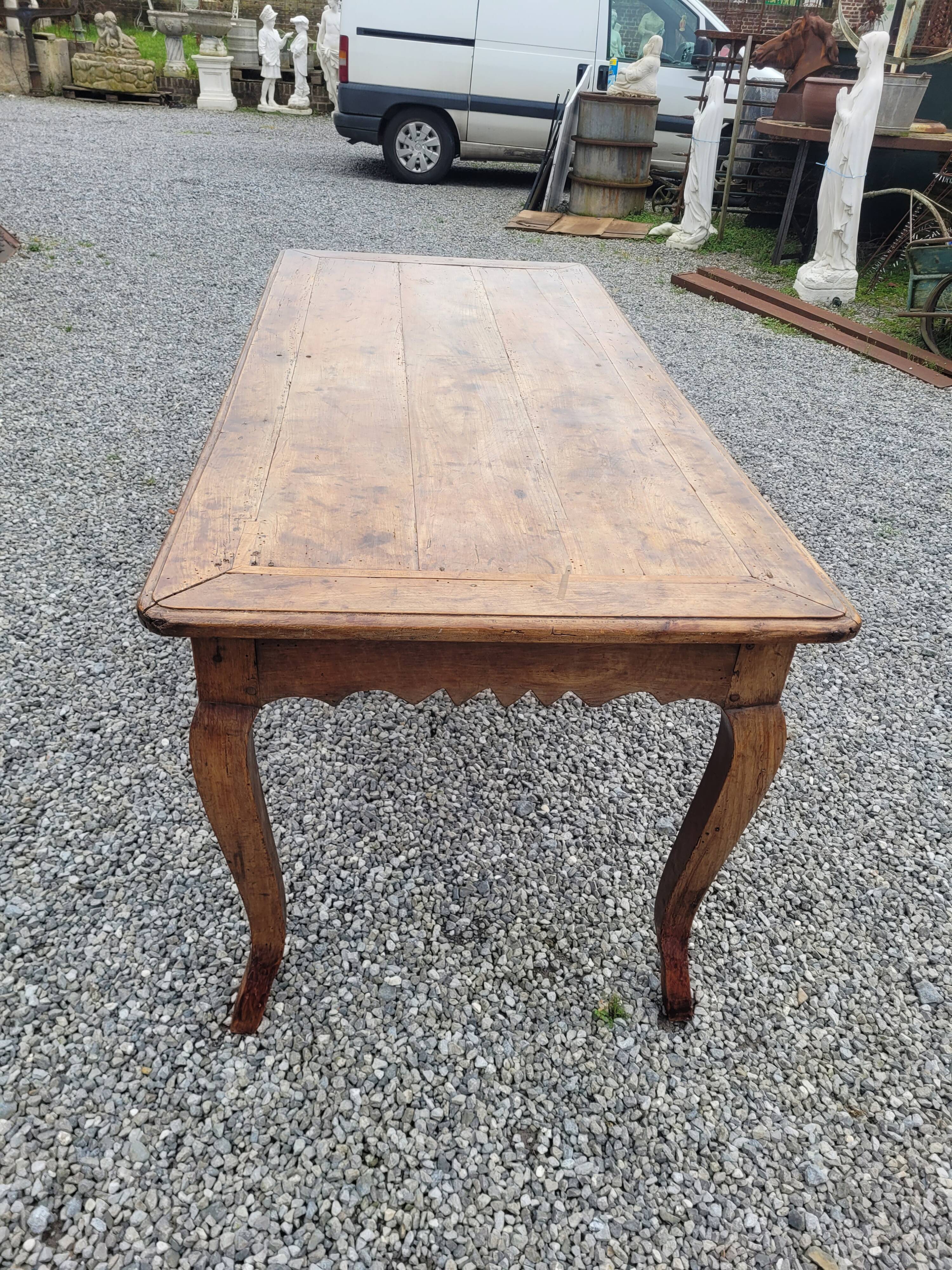 18th century farm table in cherry wood