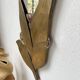 Brass flower oval mirror 1960