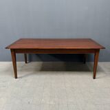 Large antique style oak extendable dining table