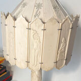 Lampe Art Déco sculptée en os