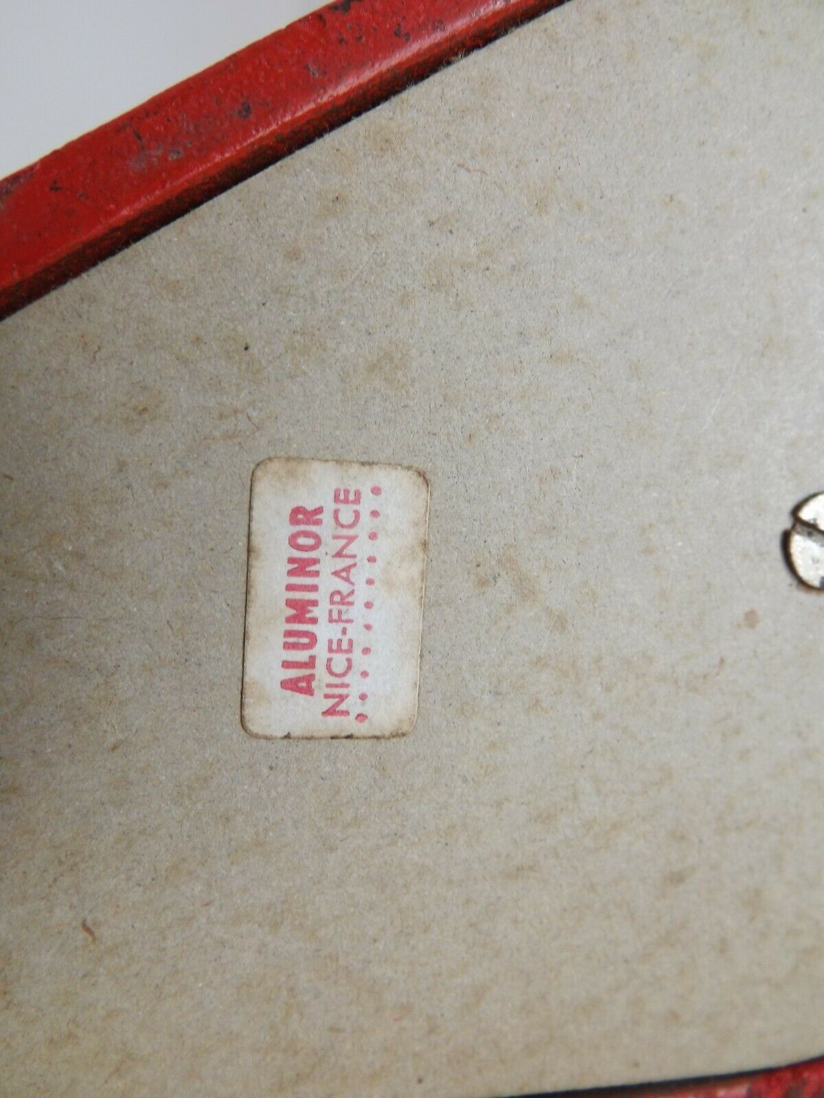 Red & Silver Metal Swan Neck Table Lamp