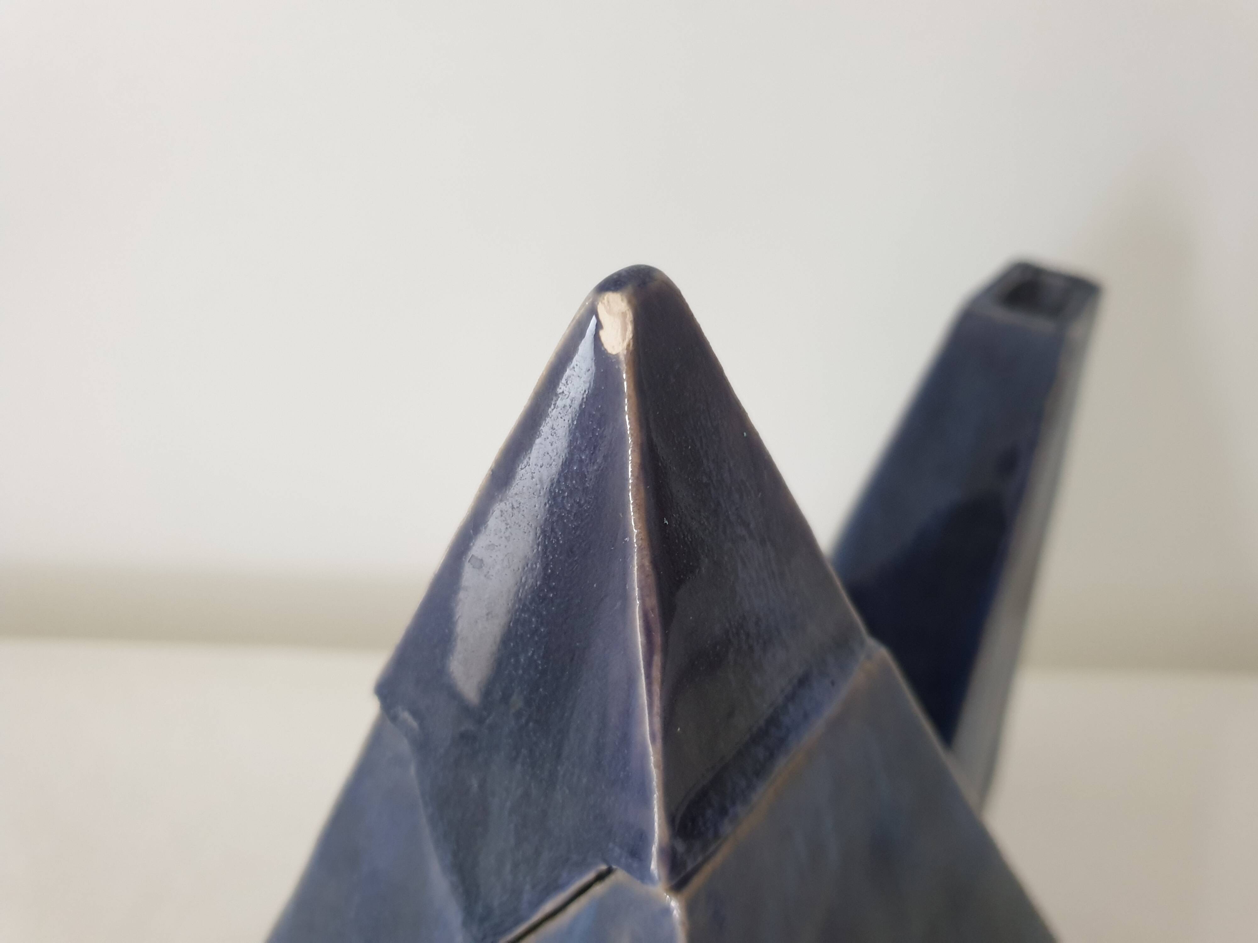 Pyramid Shape Design Ceramic Teapot