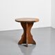 Wall-mounted table in solid wood, French Alps, around 1970.