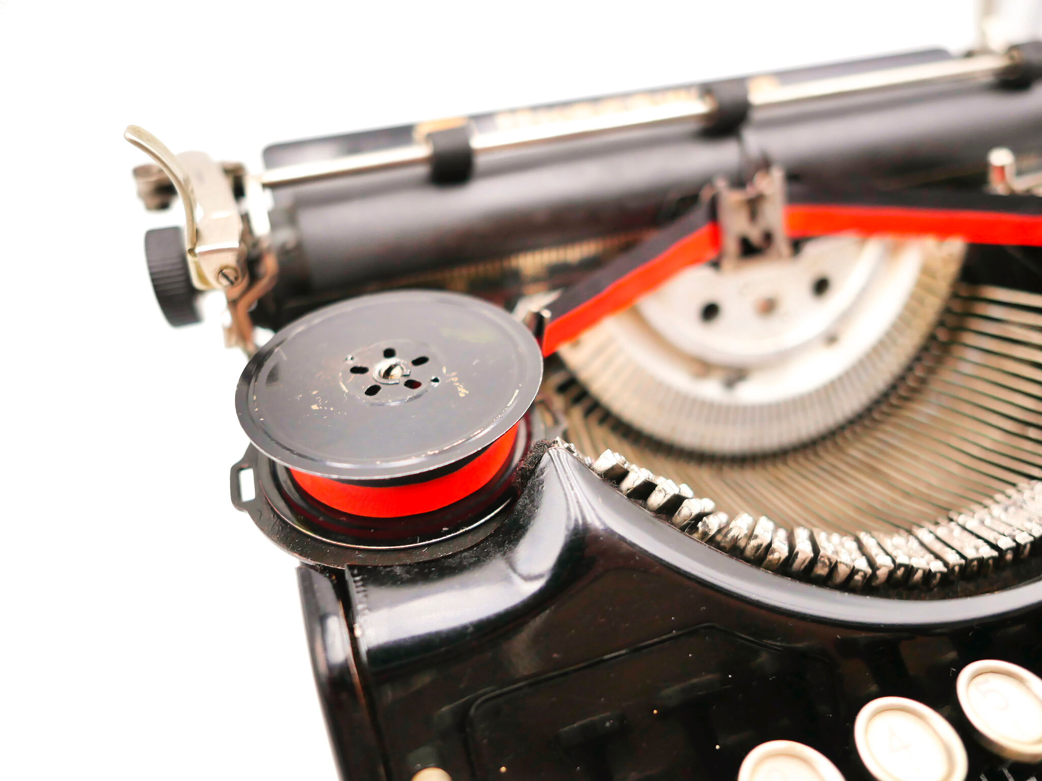 Typewriter underwood 4 bank revised new black ribbon 1933