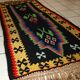 Vintage Turkish Anatolian handmade carpet 67cm X 135cm 1970s, 1C711