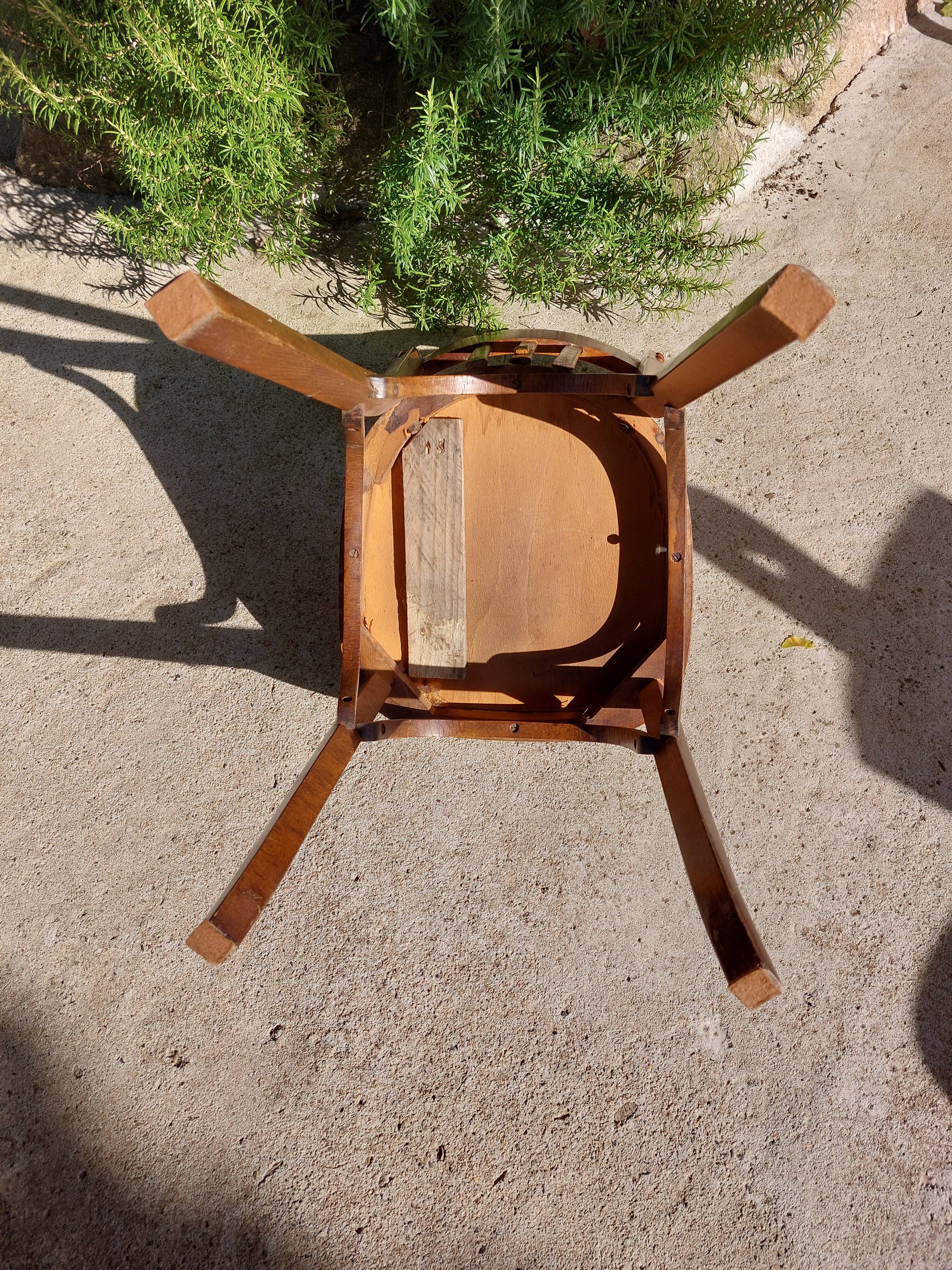 5 vintage Baumann bistro chairs