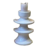 Pearly white candlestick holder