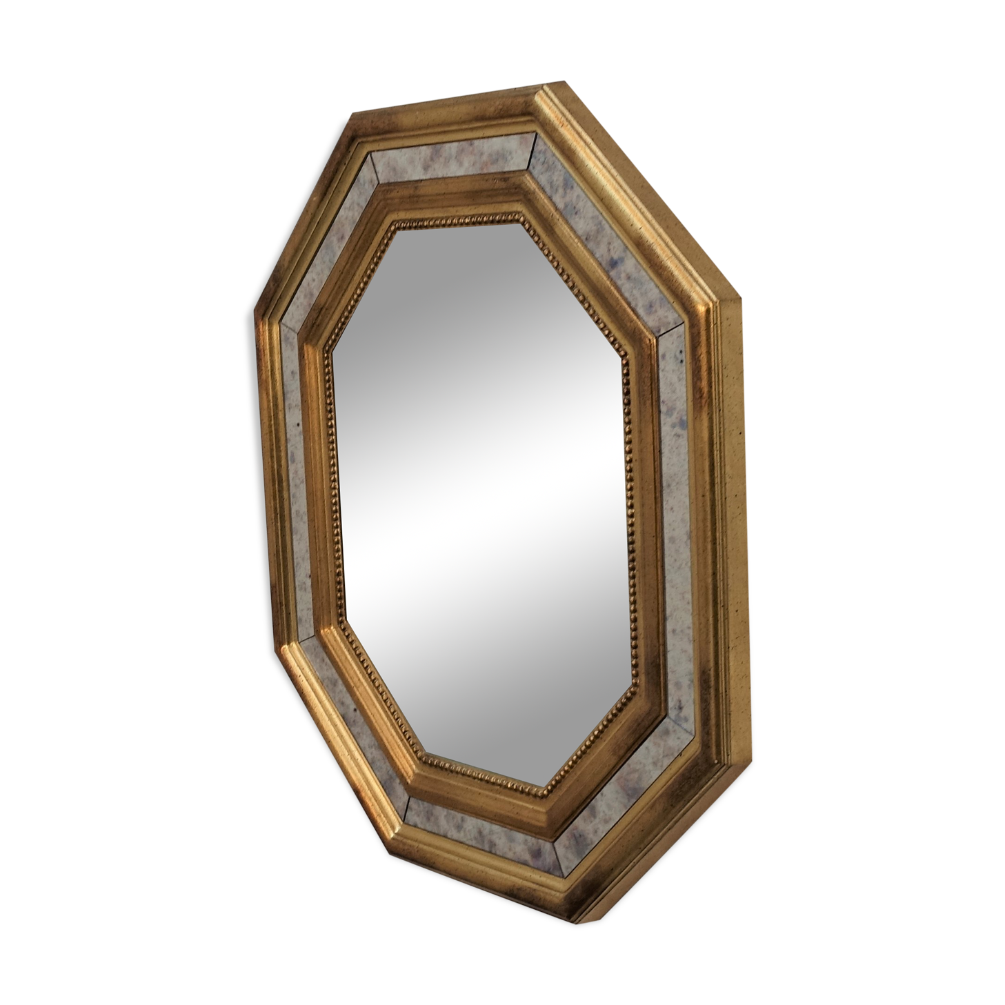 Vintage Deknudt regency mirror 70x80cm