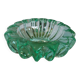 Pierre D'avesn green crystal ashtray, Art Deco