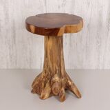 Natural teak tree root table 35x50 cm