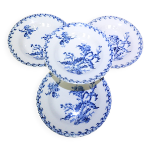 4 assiettes creuses Gien