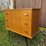 Vintage chest of drawers feet compass gilded brass