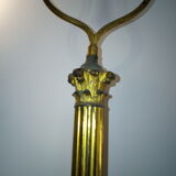 Lamp with bronze column in louis style XVI