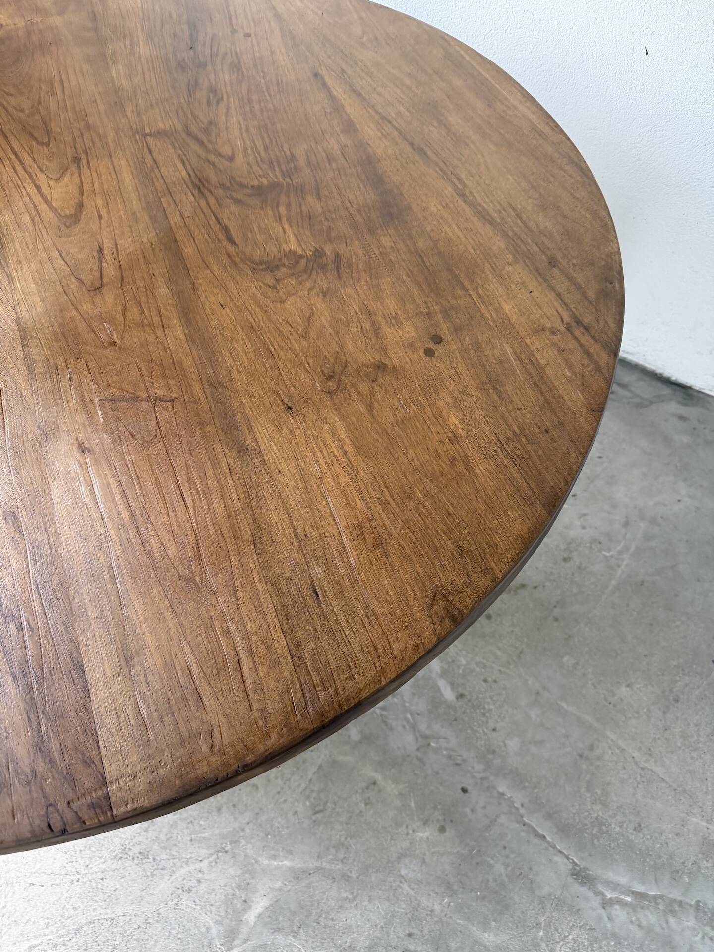 Round table 1950s constructivist walnut