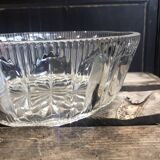 Vintage crystal salad bowl