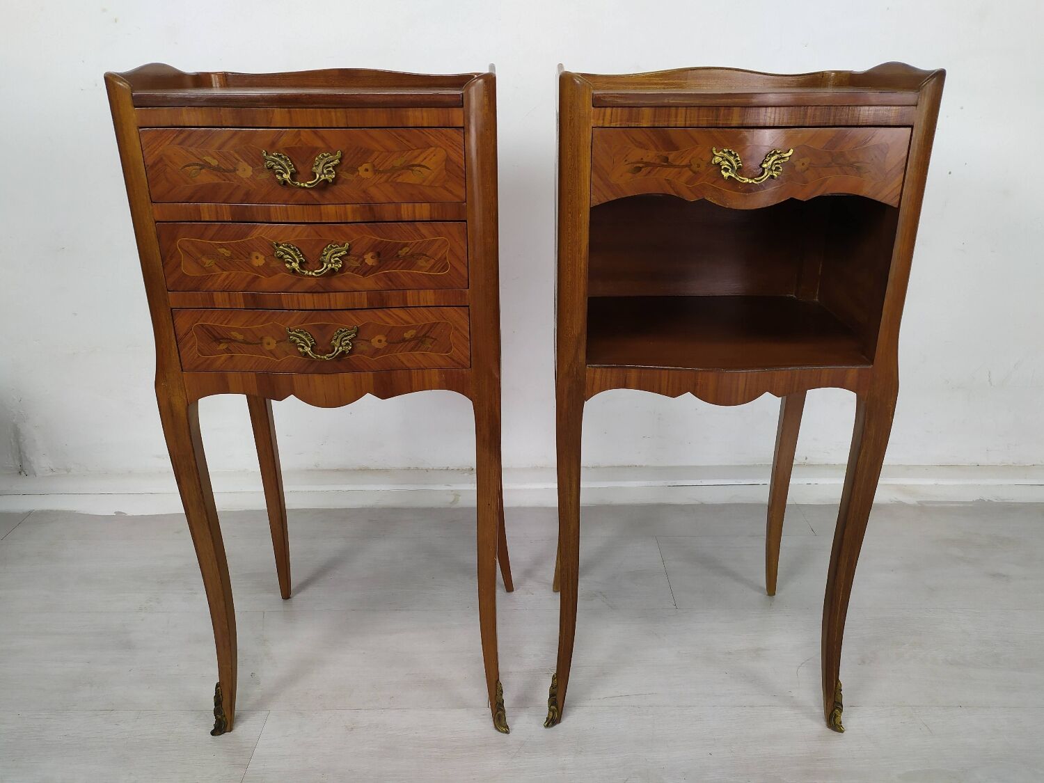 Pair of Louis XV style bedside tables