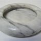 Trinket bowl white marble veined black