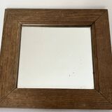 Old mirror, wooden frame