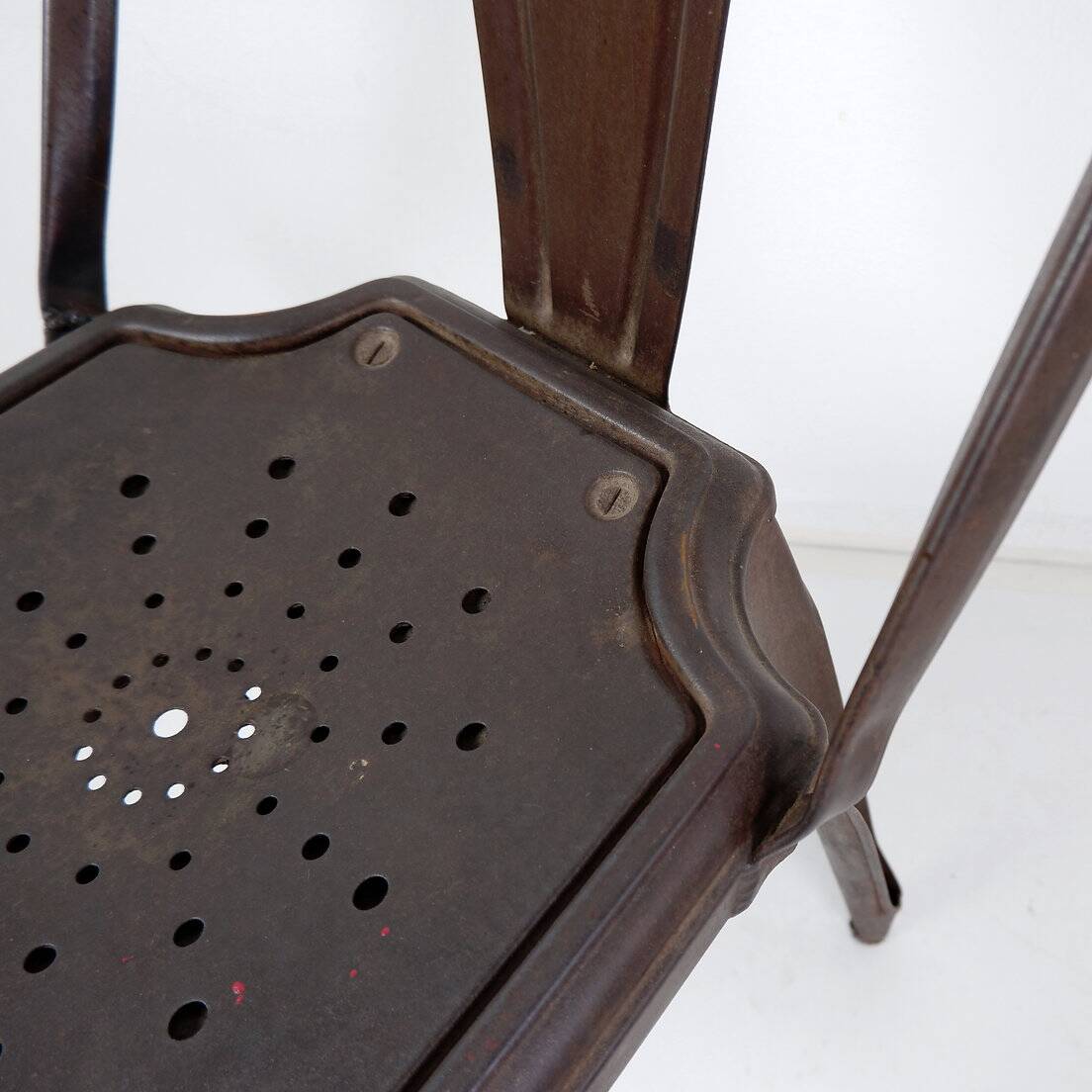 Stackable Industrial Bistro Chairs by Fibrocit of Belgium - Set of 4 - 1950s