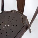 4 chaises en métal par Fibrocit, Belgique 1950