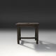 Rustic black wooden stool, Ca.1920