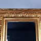 Mirror with antique beaded frame 36x30.5 cm gilded stucco wood C680 S