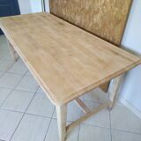 Farmhouse table with extensions and renovated drawer