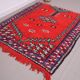 Red Vintage Moroccan Rug 167 x 190 cm - Berber Wool Rug - Handmade Rug Boho