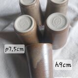 Set of Digoin stoneware glasses