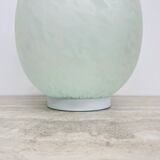 Mid-century large Domec France egg-shaped glass table lamp, 1970s