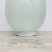 Mid-century large Domec France egg-shaped glass table lamp, 1970s