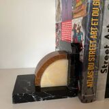 Pair of marble bookends