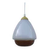 Scandinavian-style glass pendant light from the 1960s