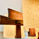 Scandinavian suspension in teak and acrylic Perspex from the 1960s.