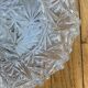 Vintage wall light in antique glass, round ceiling light 22 cm