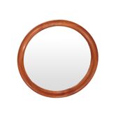 Pedersen and Hansen round mirror in teak