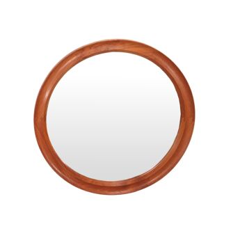 Pedersen and Hansen round mirror in teak