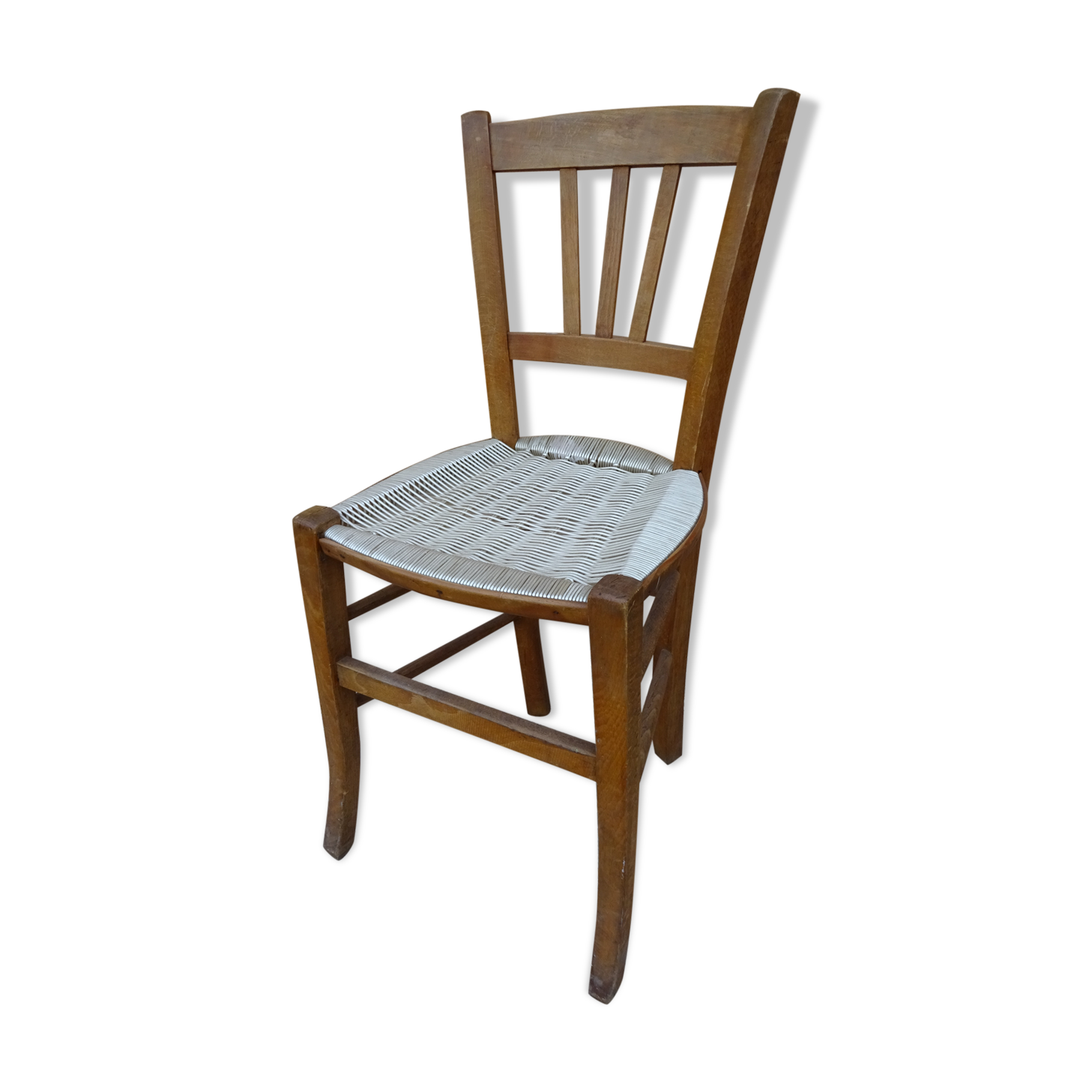 Former seat scoubidou vintage bistro chair