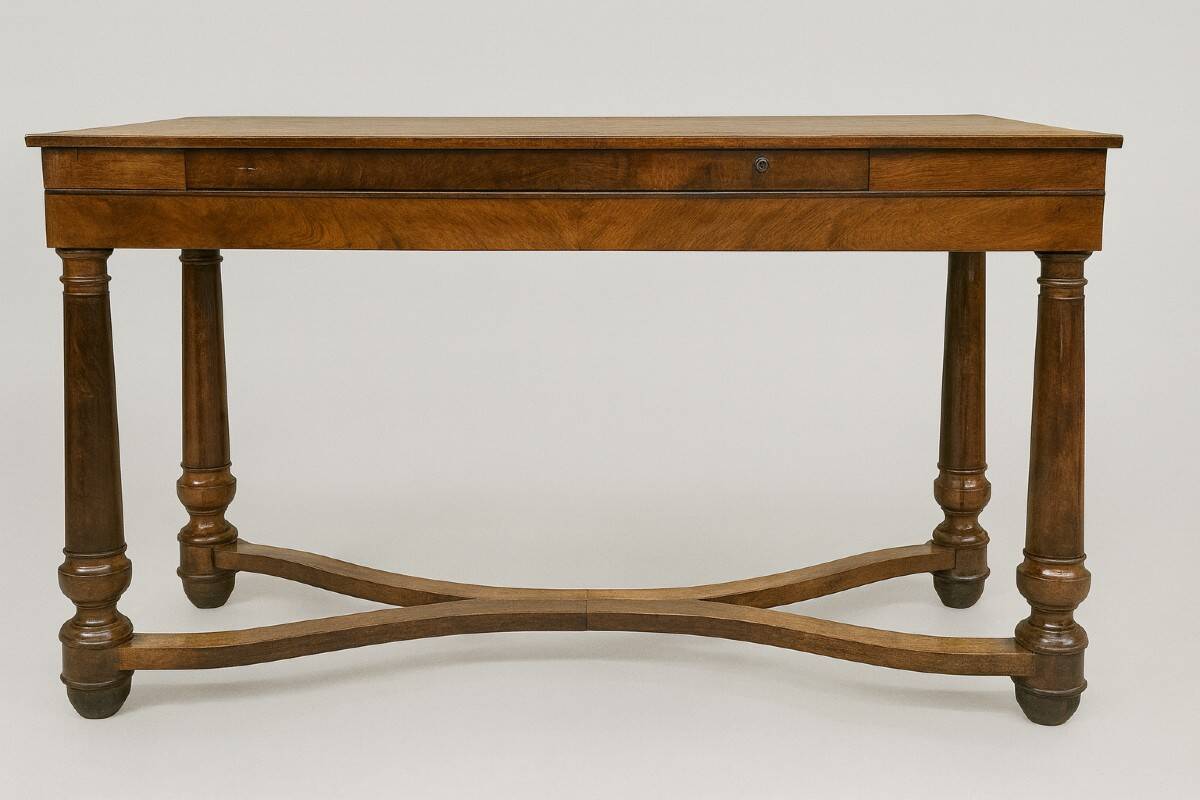 Antique Empire-style mahogany desk